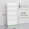 Adjustable Supermarket Display Rack for Snacks and Food, Single/Double-Sided, Ideal for Convenience Stores and Mother & Baby Products.