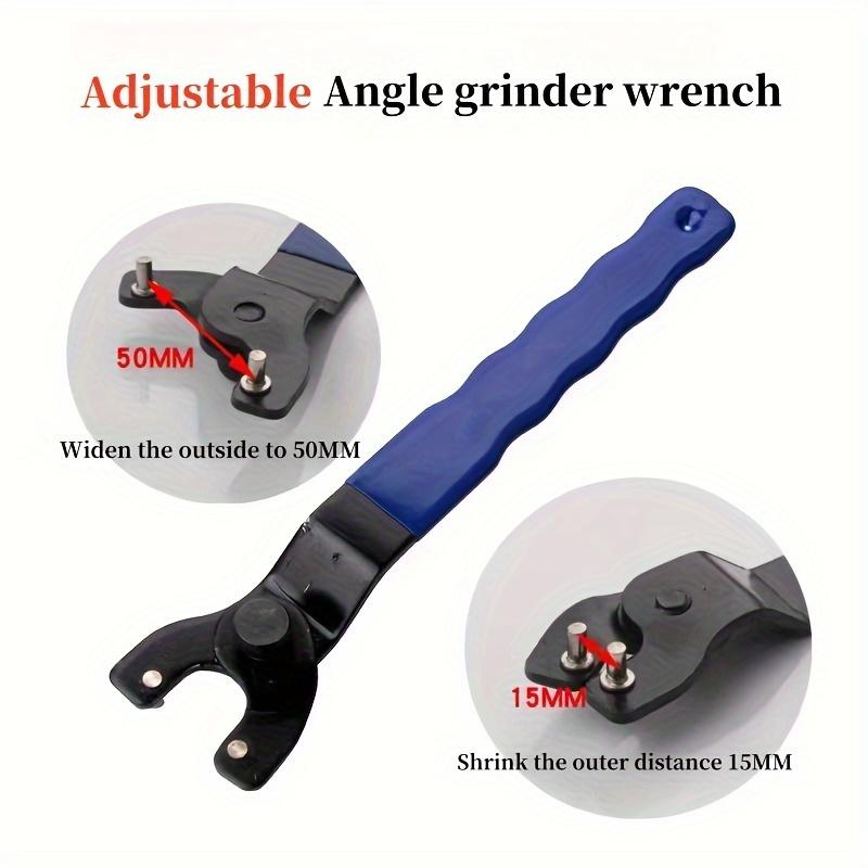 1pc Adjustable Angle Wrench For Angle Grinders, High Carbon Steel - Ideal For Polishing & Grinding Machines