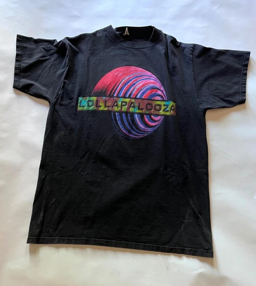 Lollapalooza 1996 Винтажная черная футболка Двусторонняя Все размеры S-345XL Унисекс Горячая унисекс футболка