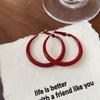 Серьги Ancola «Серебряная Игла» с Красным Сердцем – Модные, Роскошные и Элегантные для Осени/Зимы 2025