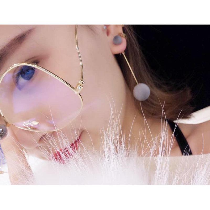 Женские серьги-подвески с шариками темперамента, двусторонние, длинные, элегантные и динамичные, чтобы украсить форму лица, модные и универсальные серьги