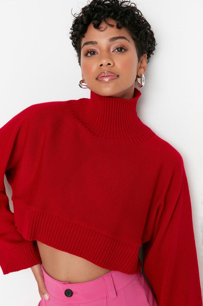 Женский свитер в элегантном стиле, супер укороченный базовый трикотажный свитер с камнями