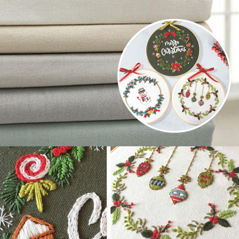 Рождественский набор лент для вышивки своими руками для начинающих с вышивкой в сарае для шитья крестиком