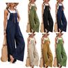 Women's Summer Wide Leg Jumpsuit Solid Color Elegant Casual Loose Vacation Outfits Overall