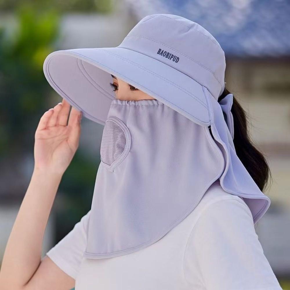 Lightweight Sunscreen Sun Hat Breathable Neck Flap Hat Visor Cap Picking Tea Hat Summer Season