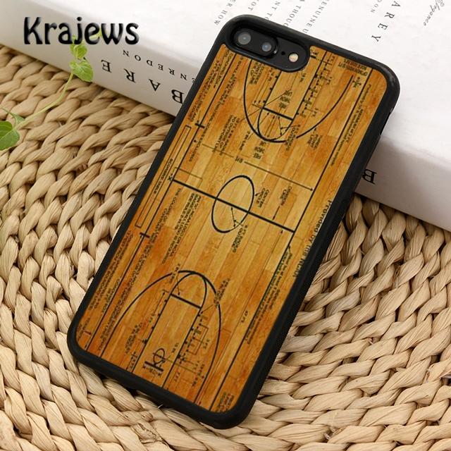 Чехол для телефона Krajews Basketball Court Diagram для iPhone 14 5 6s 7 8 plus X XR XS 11 12 13 pro max Samsung S21 S22ultra Plus