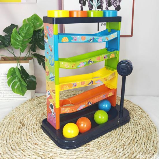 1 Набор Игрушек-Треков 5 Слоев Конструкторский Дизайн Тренировка Силы Рук Спуск Сборка Радость Развлечение АБС Фунт