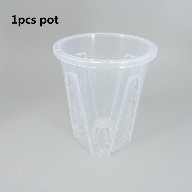 12 см для орхидей горшок для выращивания растений прозрачный белый утолщенный цветочный горшок дышащий контроль корней растений пластиковый высокий цветочный горшок B4