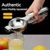 Stainless Steel Lemon Squeezer, Manual Citrus Press Juicer, Heavy Duty Handheld Fruit Juicer for Lemon, Lime, Orange
