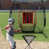 9-секционная нумерованная мишень для strike zone (Нет сети) Регулируемая мишень для питчинга Тренажеры для тренировки точности питчера для бейсбола и софтбола