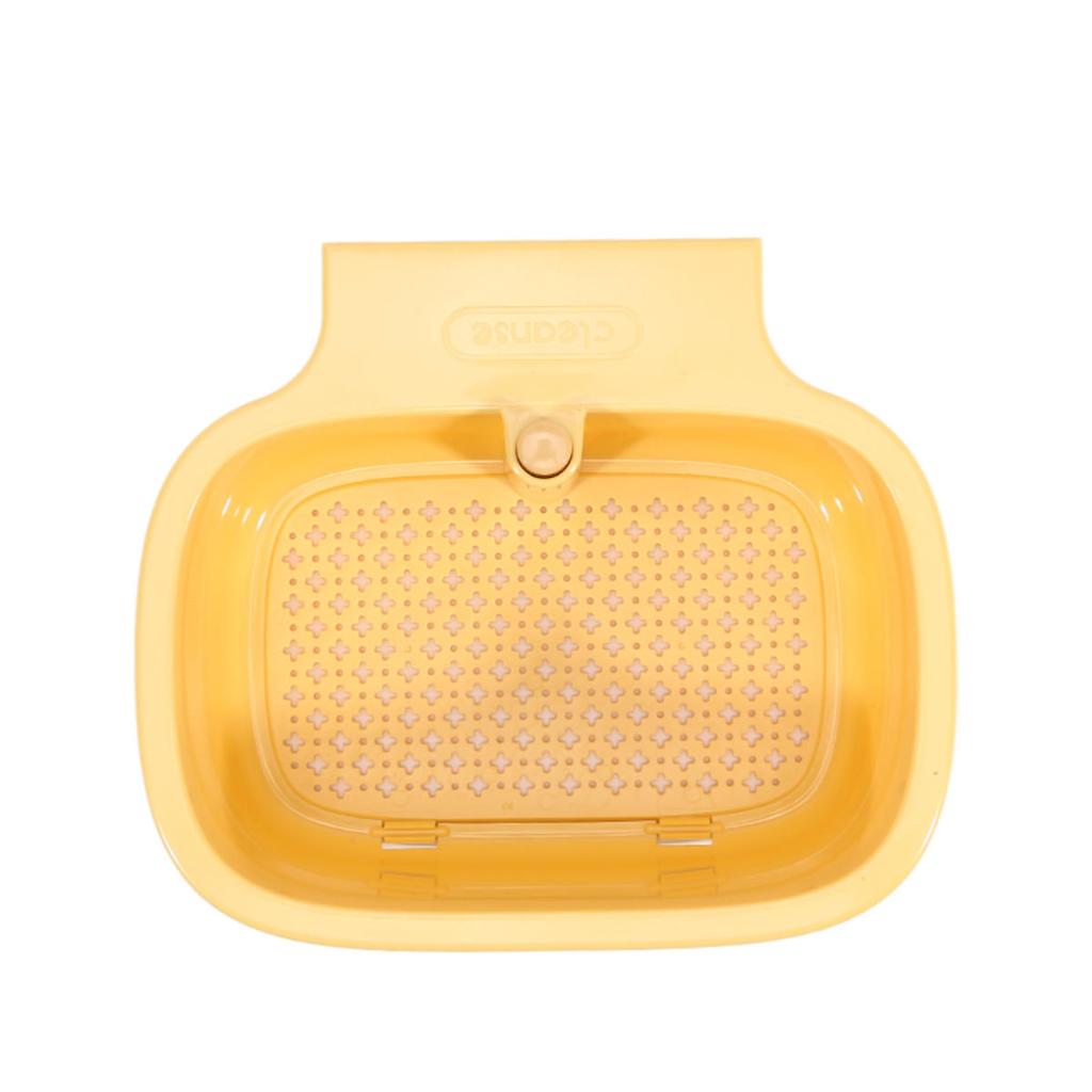 Kitchen Sink Filter Basket Sink Washing Basin Anti Leak Filter Basin One Click Press Type Grid Drain Storage Rack Strainer