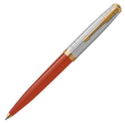 Parker 51 Современное Наследие Цвет Красный Гнев GT Шариковая Ручка Средняя Подарок Официально Номер Продукта 2169135 Ручка, Наконечник, На Масляной Основе, В Коробке, Импортный,