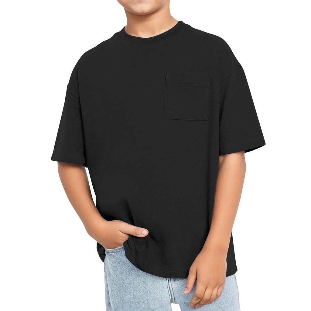 Футболка с коротким рукавом и круглым вырезом для мальчиков