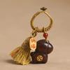 Sandalwood Material Sandalwood Keychain Handmade Rope Lucky Keychain  New Year Gift