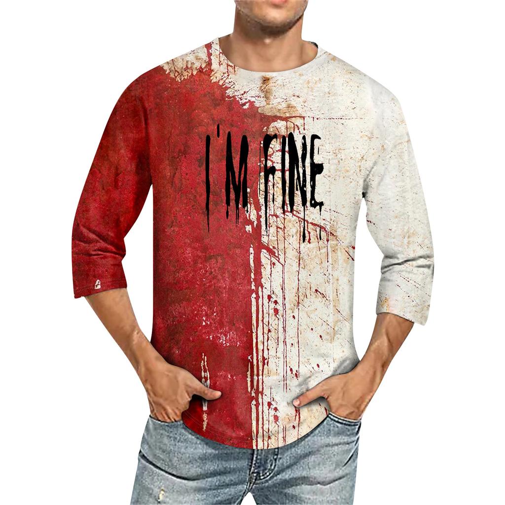 Men's T-shirt T-shirts Graphic Text Pool3D Printing Street Casual Short Sleeve Printed Clothing Basic