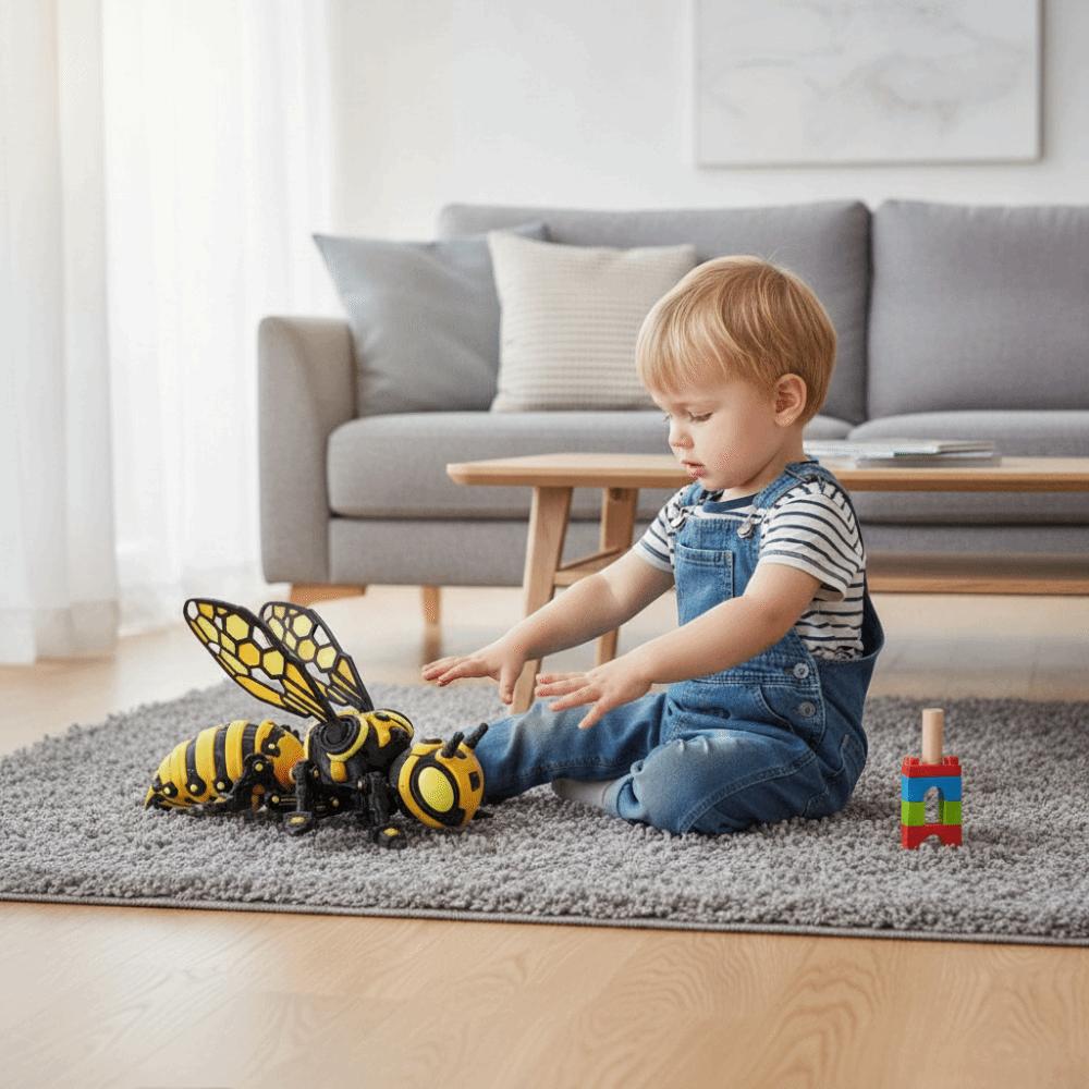 3D Printed 3D Printed Mechanical Bee Detachable Wings Articulated Bee Toy  Holiday Gift