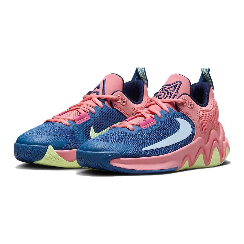 Nike Кроссовки Giannis Immortality 2 GS Dark Marina Blue Laser Crimson Kids Pink-Gaze Barely-Volt Celestine-Blue FQ8168-630