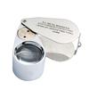 40X Metal 25mm Magnifying Loupe Jeweler LED UV Glass Lens Jewelery Magnifier