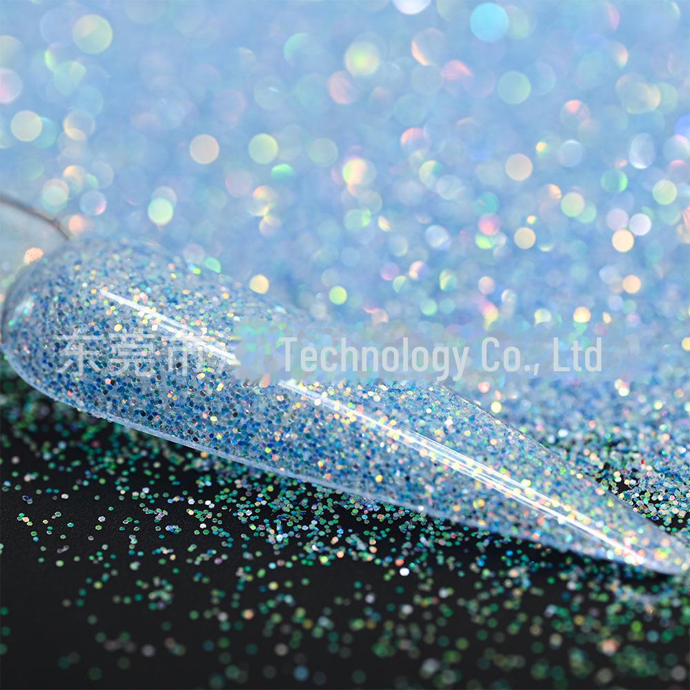 Пудра для ногтей Cross-Border Fine Flash Diamond Sea Salt, 50 г - фантазийный глиттер с эффектом зыбучих песков.