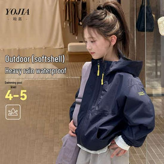 YOJIA Зимний спортивный комплект-двойка для девочек 2025 с флисовой подкладкой: Модная и Утепленная Детская Одежда