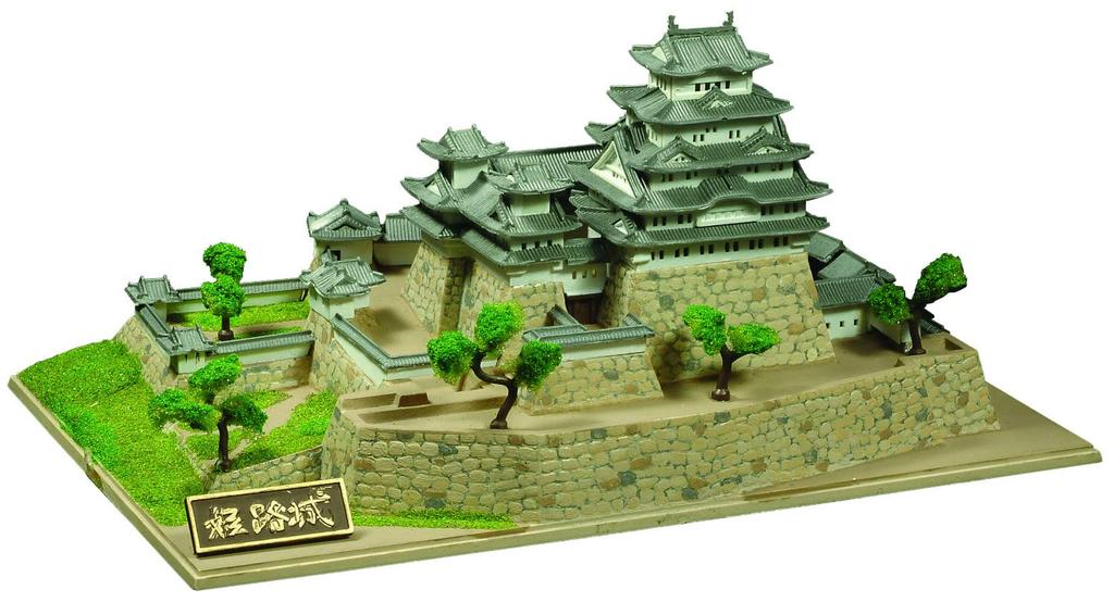 Doyusha 1/800 Famous Castles of Japan JOYJOY Collection Himeji Castle Plastic Model Kit JJ-1 Molded Color