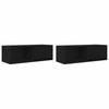 TV Cabinets 2 pcs Black Oak Look 80 x 31 x 25.5 cm