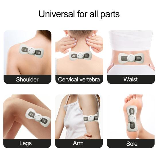 Мини-массажный патч, 6 режимов дышащего массажа