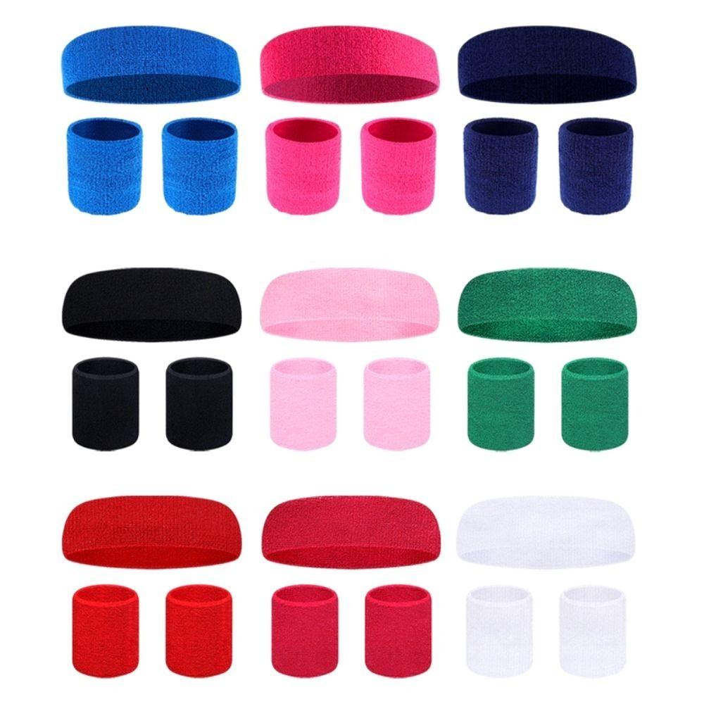 Wrist Band Absorbent Band For Gym Running Wristband Sweatband Sweat Headband Mens Sports Headband