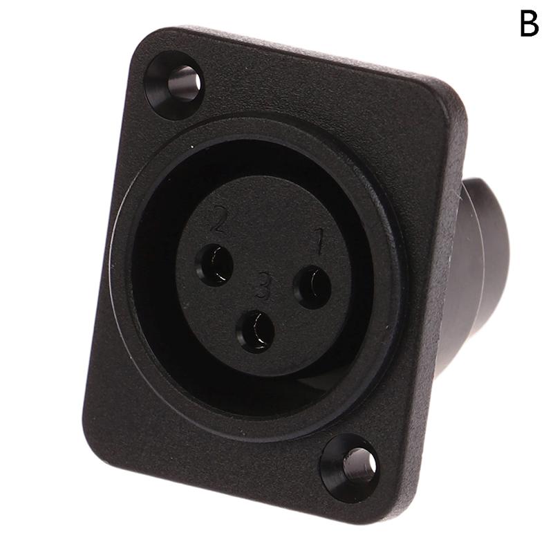 1 шт. Xlr 3-контактный штекерный разъем для панели аудио микрофона