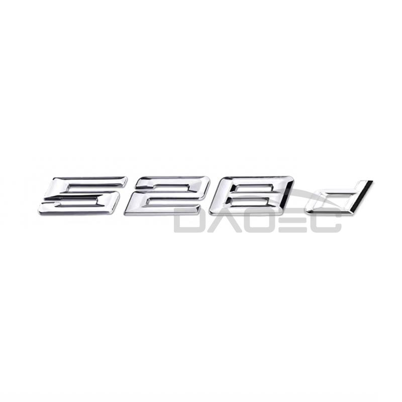 TRE22 Car 3D ABS Trunk Letters Logo Badge Emblem Decal Sticker For BMW 5 Series 520d 525d 528d 530d 535d 540d E39 E60 E61 F10 F11 G30