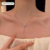 New Creative Ins Necklace Niche Simple Design Sense Light Luxury Butterfly Pearl Necklace Collarbone Chain