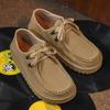 Новая весенне-летняя мужская обувь с мягкой подошвой, мягкой поверхностью, повседневная, на шнуровке, удобные кеды, ретро, дышащие одинарные туфли