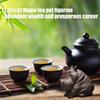 Elegant Zisha Teaware Accent Natural Mineral Clay Teas Companion Handmade Clay Hippos Figurine Ornament