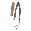 Ukulele Strap Cross Shoulder Pad Denim Leather Adjustable Length Neck Belt Replacement