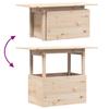 Garden Table 100x50x75 cm Solid Pine Wood