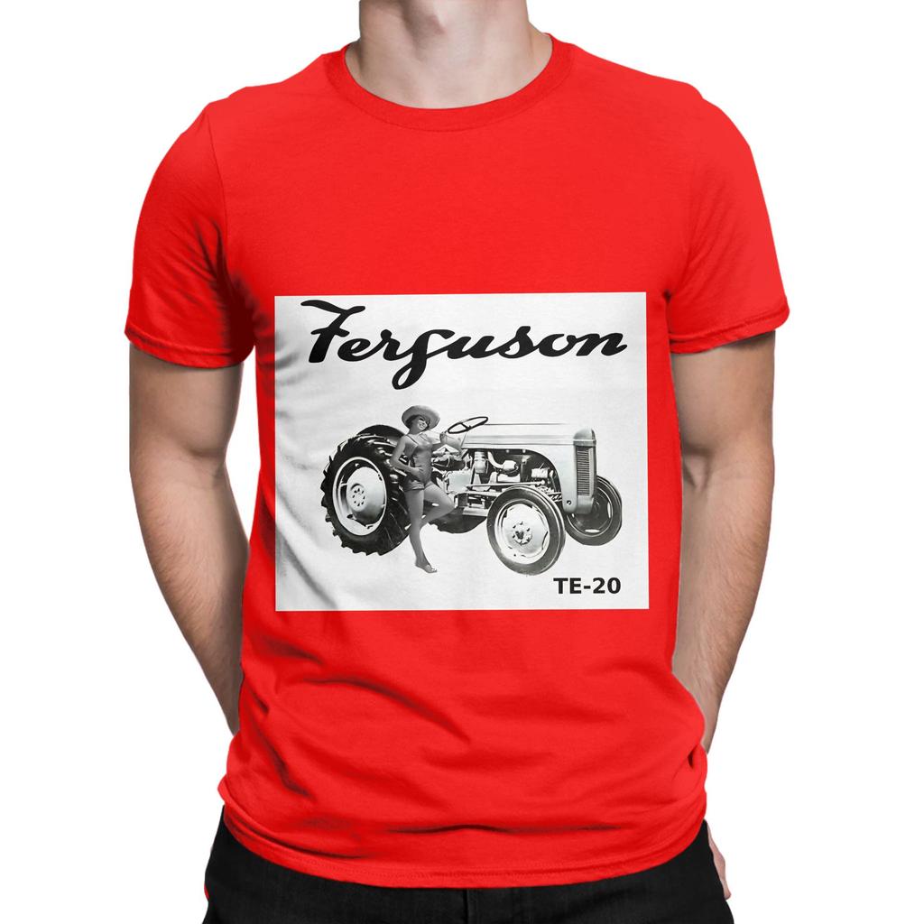 TE 20 ferguson tractor Funny 100 Cotton TShirt Massey Ferguson Tees Tops For Unisex