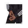 Adidas Originals Толстовка с круглым вырезом и полоской трилистника, мужская толстовка, черная IA4861