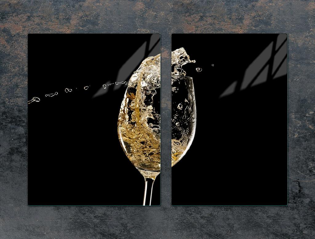 SZKLANA PŁYTA OCHRONNA NA KUCHENKĘ 75x52 WINO