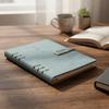 100 Sheets Loose Leaf Notebook 200 Pages Refillable Notebook Retro PU Hardcover Notebook  School