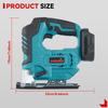 ONEVAN 3500 об/мин бесщеточный электрический лобзик 1000 Вт лобзик регулируемое лезвие 3 переменных скорости деревообрабатывающий инструмент для Makita 18 В аккумулятор