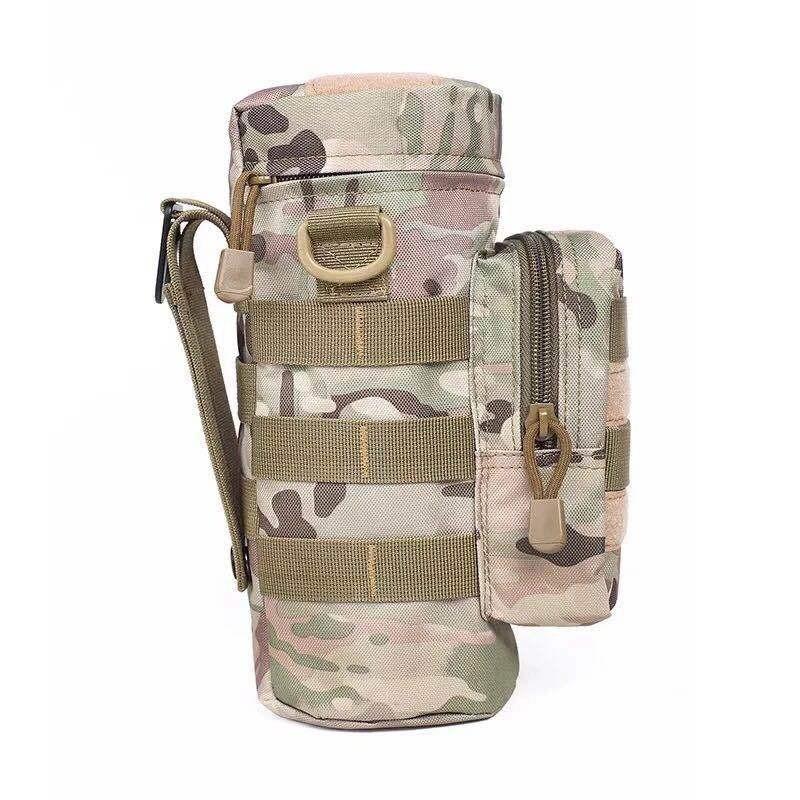 Сумка-чехол для бутылки воды Тактический держатель Molle для кемпинга, походов, велоспорта, рыбалки, путешествий, портативная сумка-переноска, чехол-держатель для чайника