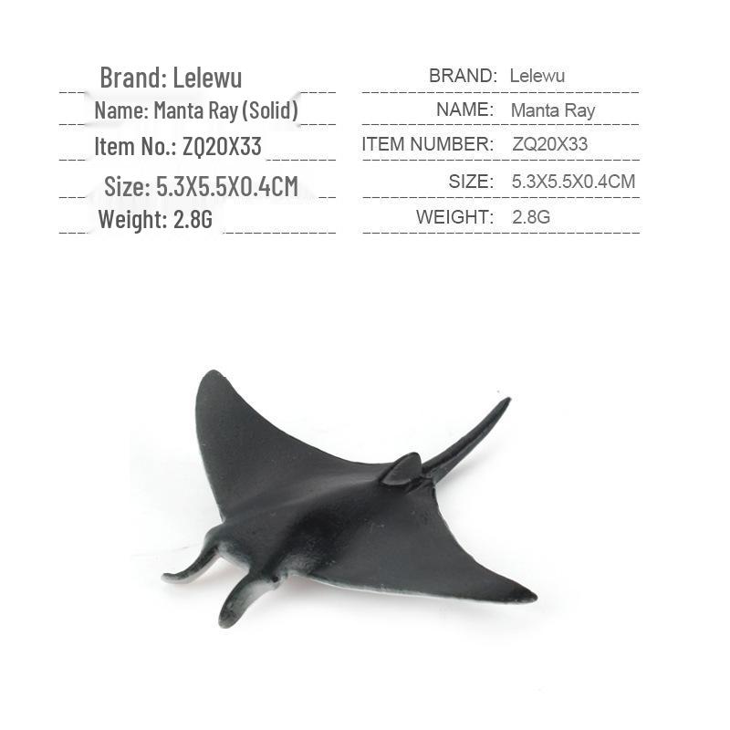 Children's Marine Animal Model Set: Mini Whale, Shark, Dolphin, Turtle, Sea Lion