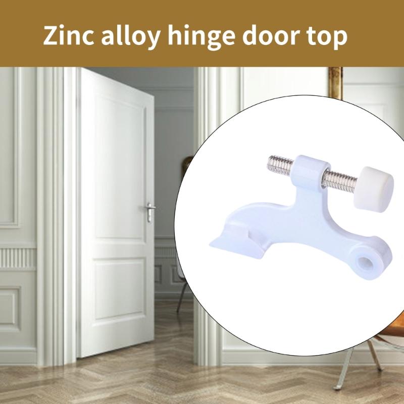Heavy Duty White Colored Door Top Hinges  easy installs US Type Door Stoppers Luxurious White Door Hinges For Various Door