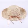Foldable Handmade Large Edge Straw Hat Women's Summer Versatile Small Fresh Seaside Beach Summer Sun Protection Hat