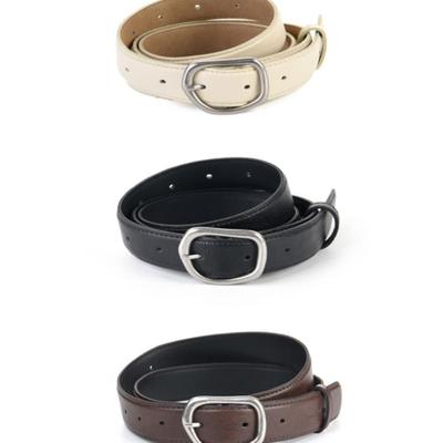 КОЖАНЫЙ РЕМЕНЬ С ПРЯЖКОЙ ПОСЕРЕДИНЕ nick&NICOLE_3 ЦВЕТА