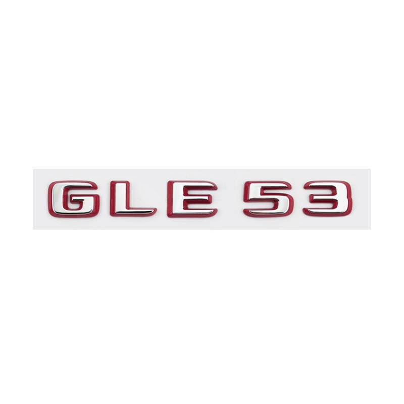 Подходит для Mercedes Benz задняя наклейка с буквами серебристо-красная версия C63S GT63S S63LGLE53 SL63S модификация W205 W206 C190 X290