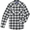 Мужская фланелевая рубашка-куртка TOMMY JEANS с градиентной клеткой, с длинным рукавом