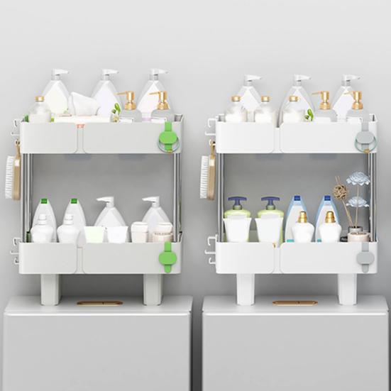 Стеллаж для хранения Органайзер для бачка унитаза Большая вместимость Высокая грузоподъемность Водонепроницаемый