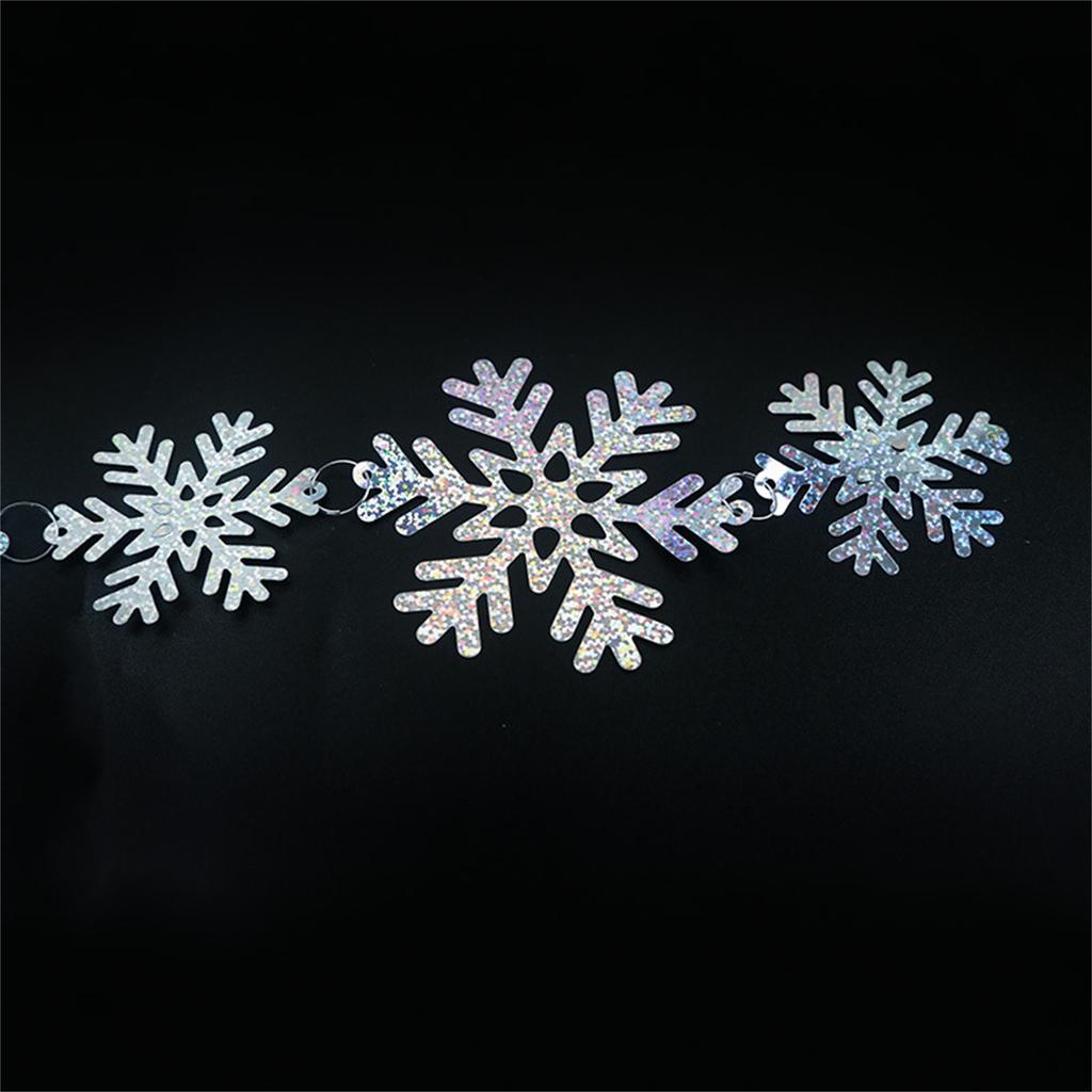 Snowflake Ornaments Christmas Banner Snowflake Garland Party Winter Festival Party Supplies  Party Decoration New Year Party Home Decorat