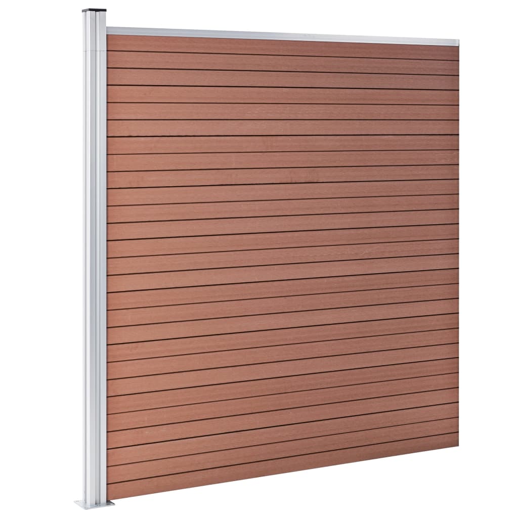 WPC Garden Fence 353*186 cm Brown